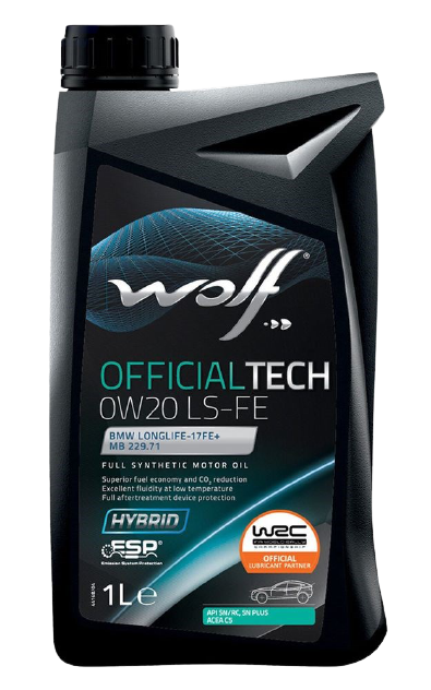 Моторное масло Wolf OfficialTech 0W20 LS-FE, 1л